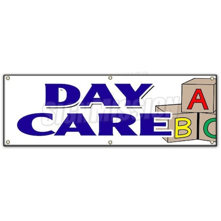 DAY CARE BANNER SIGN Licensed Accredited Kindergarten Shop Shopping